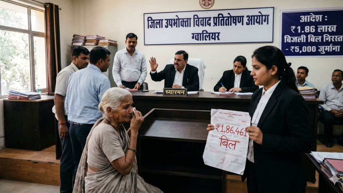 80 वर्षीय बुजुर्ग महिला को थमाया 1.86 लाख का बिल, उपभोक्ता आयोग ने बिजली कंपनी को लगाई फटकार, लगाया जुर्माना