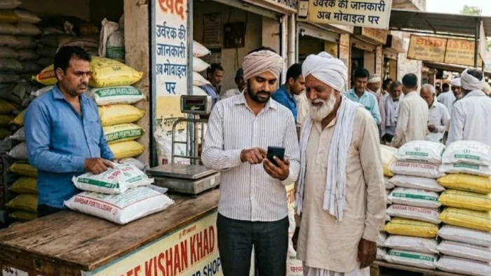 अब किसानों के मोबाइल में खाद की दुकान, घर बैठे एप से पाएं ई-टोकन