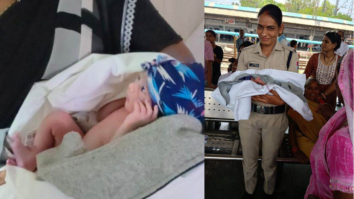 बीना स्टेशन पर गूंज उठी नवजात की किलकारी: प्लेटफॉर्म पर चादरों का घेरा बना 'प्रसूति कक्ष', बच्चे के रोने की आवाज सुन रो पड़े परिजन
