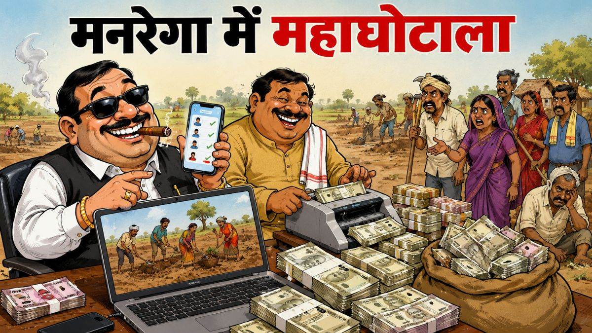 MP में मनरेगा का महाघोटाला: सरकारी एप का 'क्लोन' बनाकर दर्ज की फर्जी हाजिरी; ₹200 करोड़ के गबन की आशंका, CBI जांच की मांग