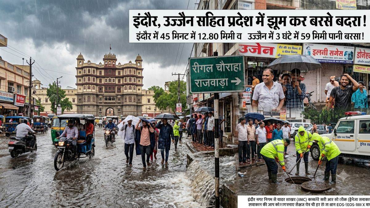 MP में प्री-मानसून की एंट्री: इंदौर-उज्जैन में तेज बारिश से सड़कों पर जलजमाव, मौसम विभाग ने जारी किया अलर्ट