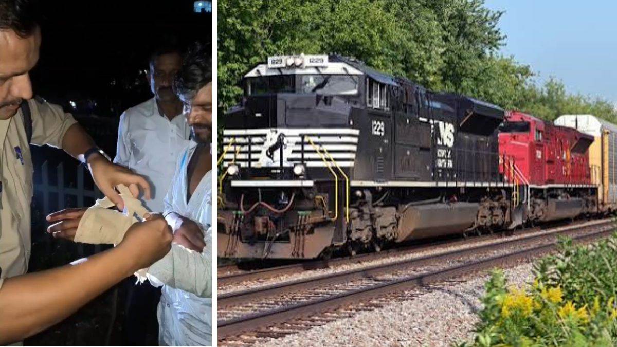 भिंड में पत्नी से विवाद के बाद रेलवे की पटरी पर जाकर लेट गया युवक, 50 मीटर बस दूर थी ट्रेन तभी पुलिस ने पहुंचकर बचा ली जान