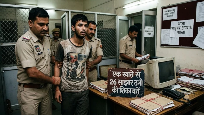 इंदौर में एक खाते से 10 राज्यों में 26 साइबर ठगी की शिकायतें, खाताधारक गिरफ्तार