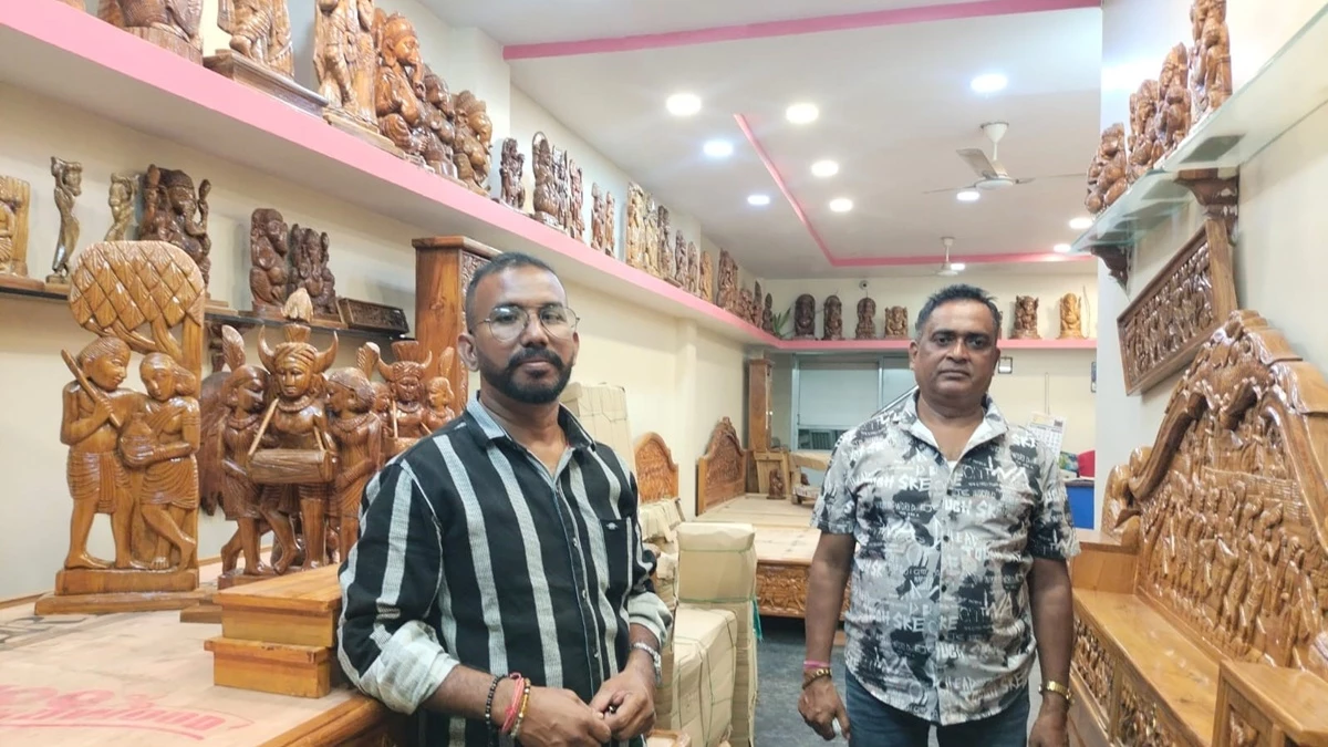 बस्तर दशहरा विशेष: ढाक की थाप से काष्ठ शिल्प तक, मूर्तिलाइन में बंगाल और बस्तर का संगम