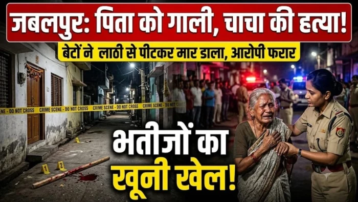 जबलपुर में पिता को गाली देने पर भड़के बेटे, चाचा की लाठी से पीटकर हत्या; दोनों आरोपी फरार