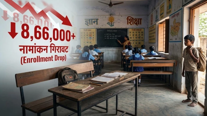 स्कूलों में 8.66 लाख छात्रों के नामांकन में भारी गिरावट, कांग्रेस अध्यक्ष जीतू पटवारी ने की उच्चस्तरीय जांच की मांग
