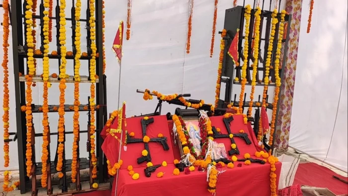 विजयादशमी पर शहडोल, उमरिया व पन्ना में शस्त्र पूजन की धूम, पुलिस विभाग में गूंजे मंत्र