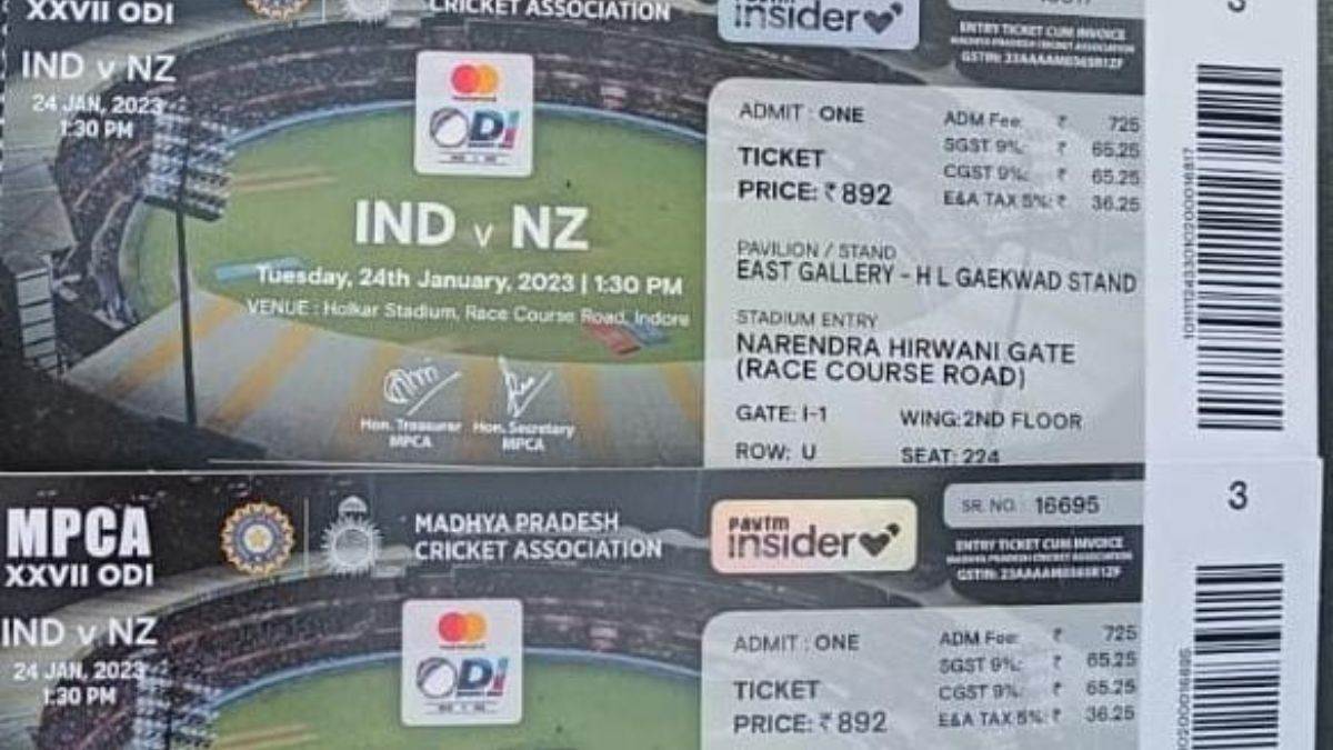 Indore News: भारत-न्यूजीलैंड क्रिकेट मैच के टिकट की कालाबाजारी करते चार गिरफ्तार