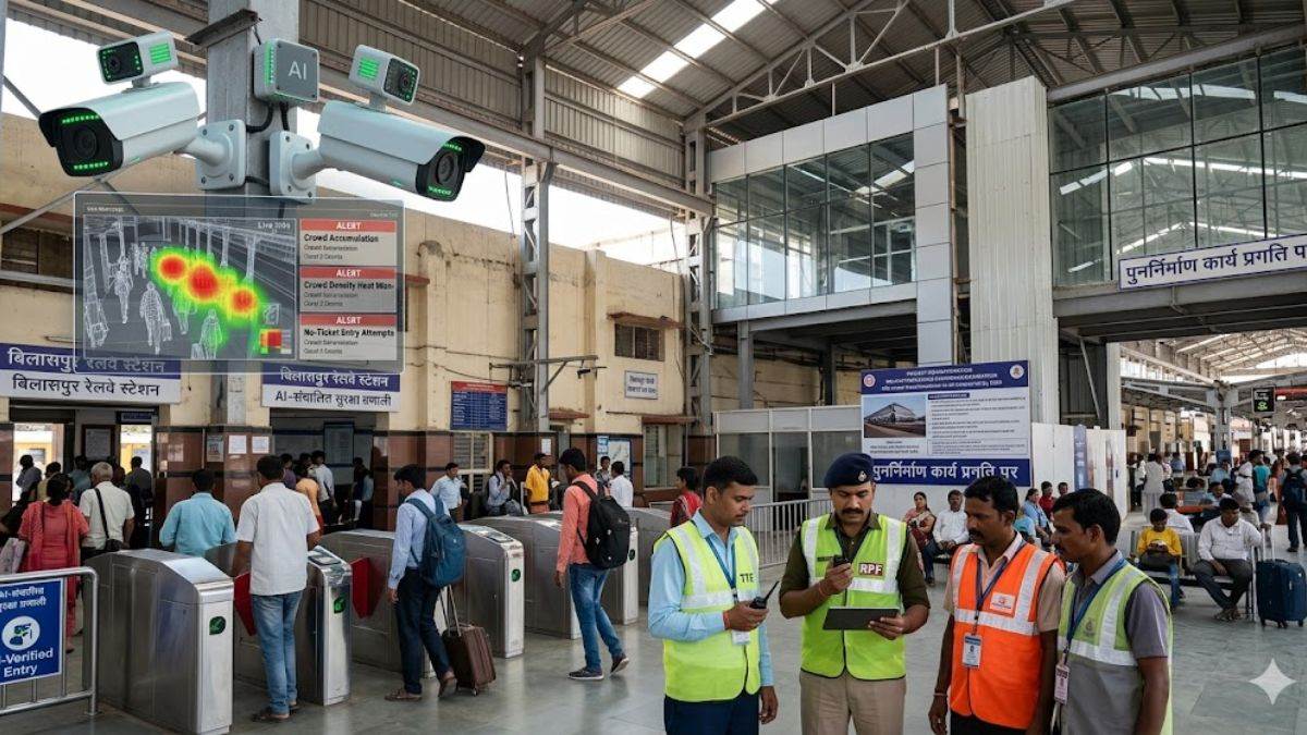 Indian Railway का बड़ा बदलाव, बिलासपुर जोन में अब AI से होगी रेल टिकट चेकिंग; स्टेशन होगा हाईटेक-स्मार्ट