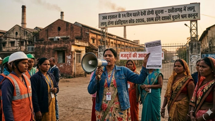 अब हड़ताल से 14 दिन पहले देनी होगी सूचना, छत्तीसगढ़ में लागू होगा इंडस्ट्रियल कोड-2026, खत्म होंगे दशकों पुराने श्रम कानून