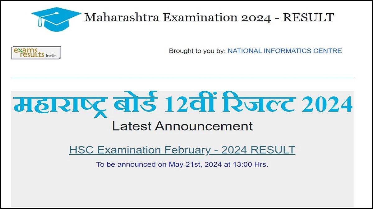 Maharashtra HSC 12th Result 2024 महाराष्ट्र बोर्ड 12वीं परीक्षा का