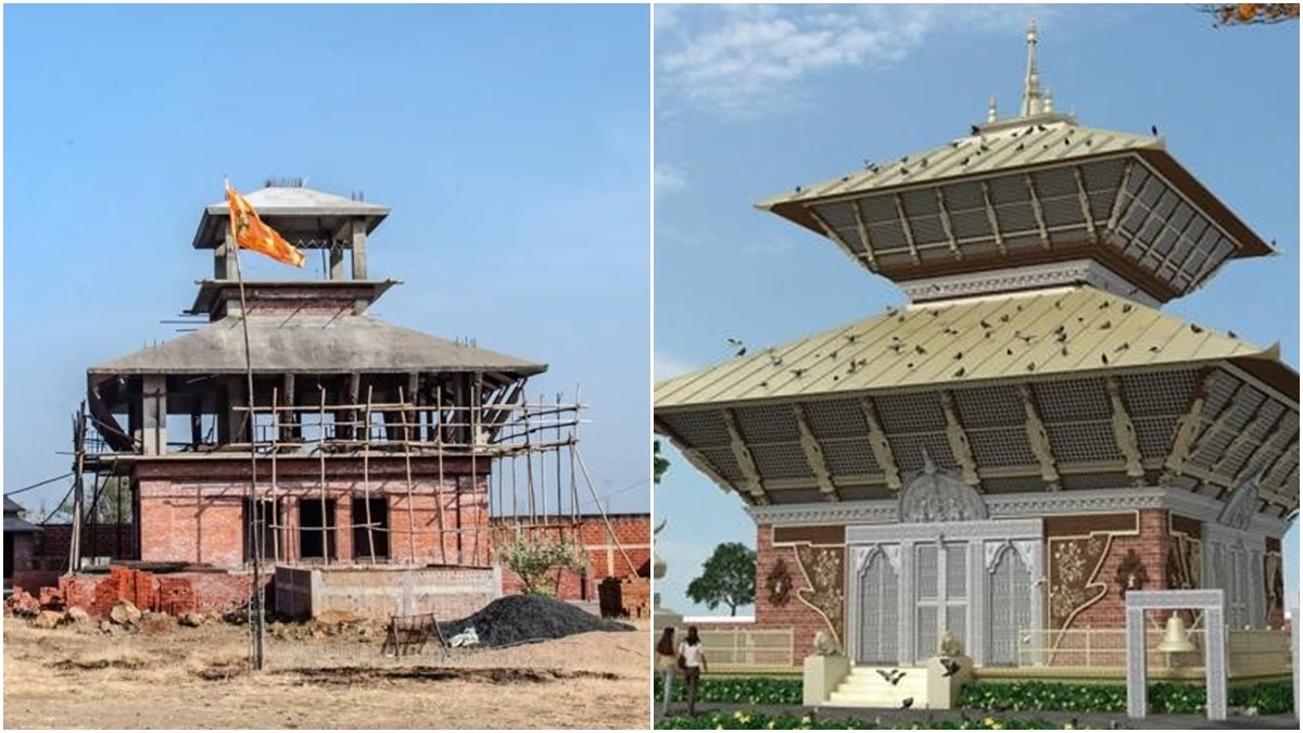 नेपाल के पशुपतिनाथ मंदिर की शैली पर इंदौर के पास आकार ले रहा मंदिर