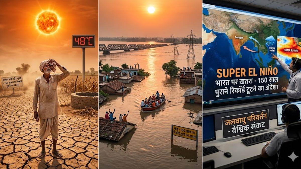 भारत पर भी मंडरा रहा ‘सुपर एल-नीनो’ का खतरा, बढ़ेगी भीषण गर्मी, सूखा और बाढ़ से टूट सकते हैं 150 साल पुराने रिकॉर्ड