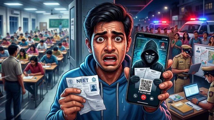 अजमेर में NEET पुनर्परीक्षा से पहले पेपर लीक का झांसा, संदिग्ध ने वीडियो कॉल पर प्रश्न पत्र दिखाकर मांगे 30 हजार रुपये