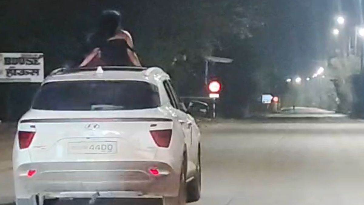 बिलासपुर में हाई कोर्ट रोड पर तेज रफ्तार कार में खतरनाक स्टंट, वीडियो देख भड़के लोग, ट्रैफिक पुलिस एक्टिव