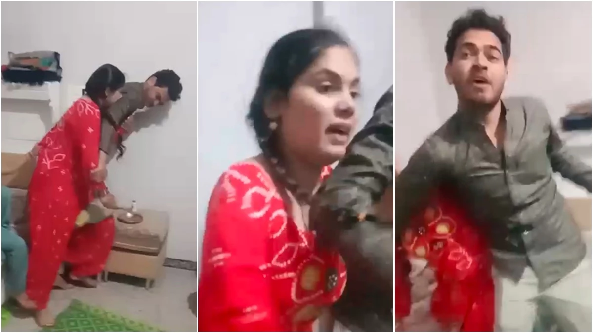 MP के रतलाम जिले में विवाद के दौरान पत्नी ने पति पर चाकू से किया हमला, वीडियो हो रहा वायरल
