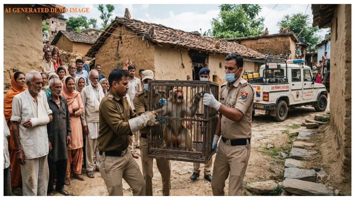 रायगढ़ में बंदरों के उत्पात से ग्रामीण भयभीत, दर्जनों घायल; वन विभाग के रेस्क्यू ऑपरेशन में पकड़ा गया आक्रामक बंदर