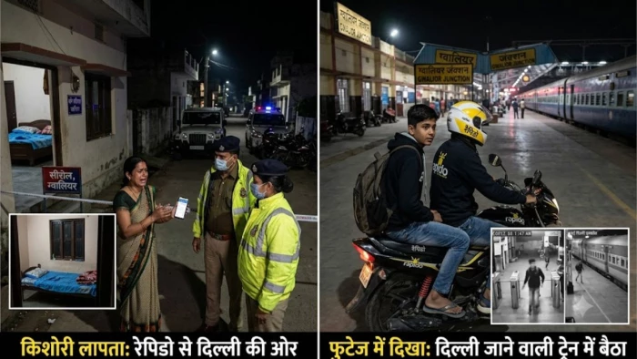 मां के फोन से रेपिडो बुक कर स्टेशन पहुंचा किशोर, दिल्ली जाने वाली ट्रेन में सवार