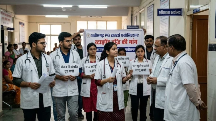 छत्तीसगढ़ के जूनियर्स डॉक्टर्स को दिल्ली-बिहार और गुजरात से कम स्टाइपेंड, आंदोलन की तैयारी, सरकार को दिया 15 दिनों का अल्टीमेटम