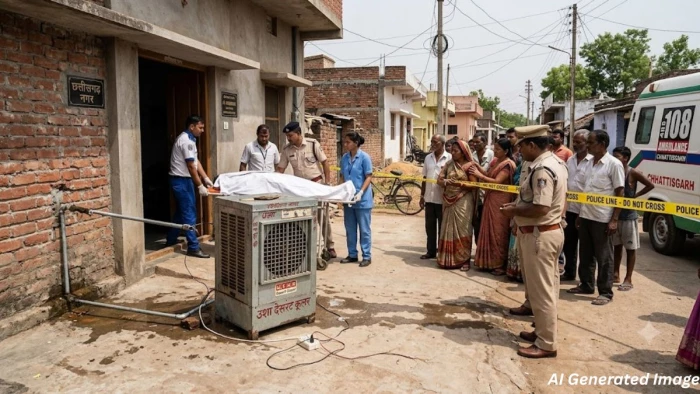 कूलर से जीआई पाइप में फैला करंट, रायपुर के छत्तीसगढ़ नगर में करंट की चपेट में आने से मां-बेटे की मौत