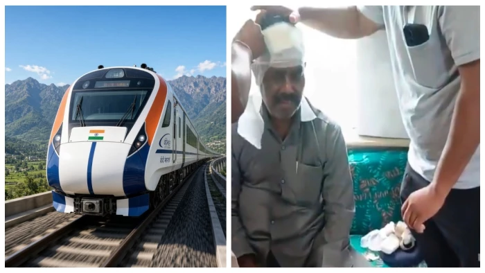बिलासपुर-नागपुर वंदे भारत एक्सप्रेस में लापरवाही, शेल्फ गिरने से लहूलुहान हुआ सफर कर रहा यात्री