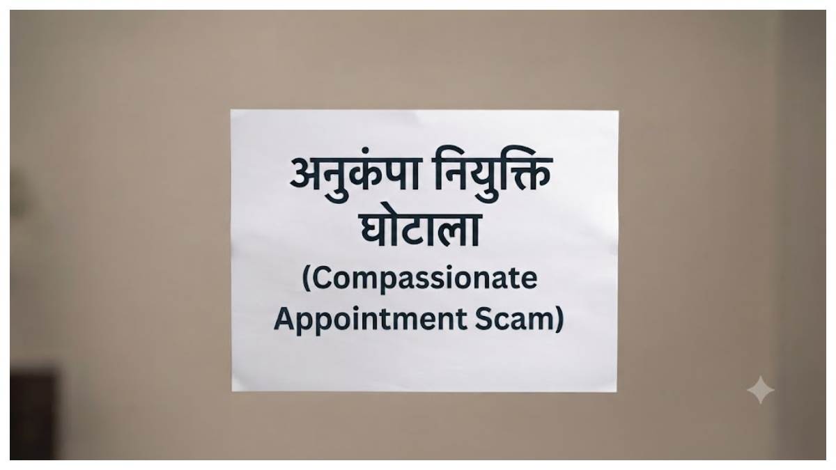 अनुकंपा नियुक्ति में गड़बड़ी: शपथपत्र में छुपाई सरकारी नौकरी की जानकारी,लिपिक निलंबित