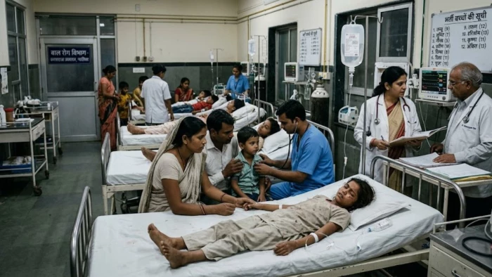ग्वालियर में भंडारा खाकर लौट रहे बच्चों ने खाया जहरीला फल, 15 बच्चे बीमार और 13 को अस्पताल में कराया गया भर्ती