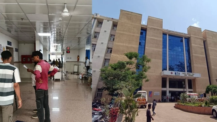 400 बेड का एमटीएच अस्पताल, लेकिन मेडिसिन-सर्जरी ओपीडी नहीं; बाउंड्रीवाल नहीं होने से घुसते हैं असामाजिक तत्व