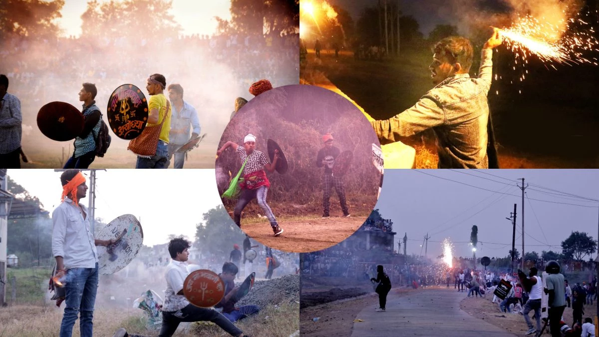 हिंगोट युद्ध में अग्निबाणों की बरसात, दिखा 250 सालों से चली आ रही ऐतिहासिक साहस और परंपरा का अद्भुत संगम