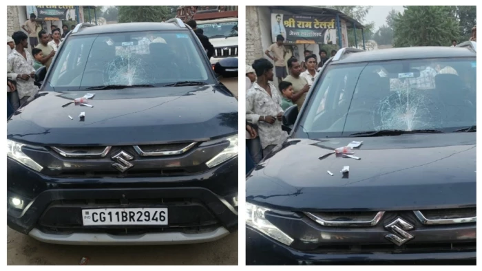 कोरबा मड़वारानी पुल के पास ब्रेजा कार ने महिला और बच्चों समेत 8 लोगों को रौंदा, एक की हालत गंभीर; कार छोड़कर भागा ड्राइवर