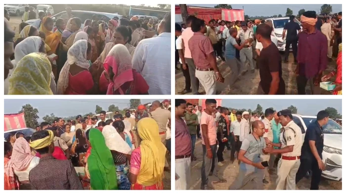 बलरामपुर में भारी बवाल, प्रस्तावित ग्रेफाइट खदान के विरोध में उतरे ग्रामीण, मंत्री रामविचार नेताम का काफिला रोका