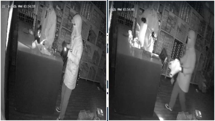रतलाम में PPE किट पहनकर आए तीन चोर, दुकान से उड़ाए 2 लाख के गहने और नकदी, देखें Video