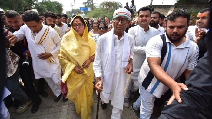 करीब 70 दिन में उज्जैन से अयोध्या तक 950 किमी की पदयात्रा कर राम मंदिर पहुंचेगी दिग्विजय सिंह की सत्य सनातन यात्रा