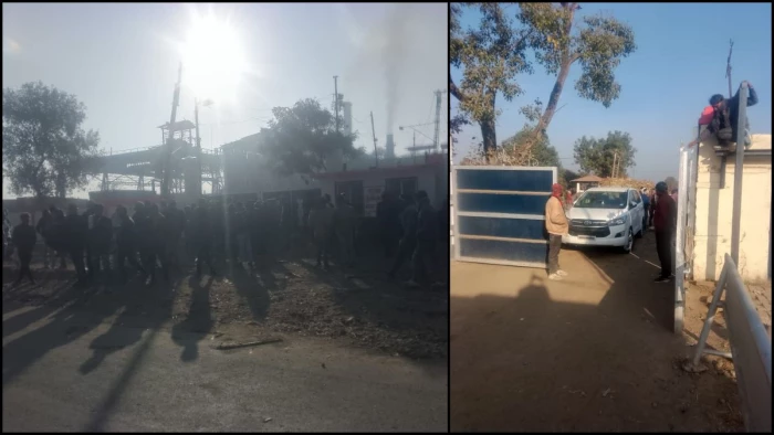एक कार ने रोकी शुगर मिल की रफ्तार, मुख्य द्वार पर गाड़ी खड़ी कर गायब हुआ चालक, सैकड़ों किसान फैक्ट्री के अंदर फंसे