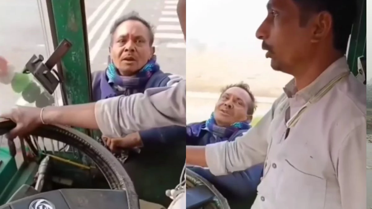 रीवा में अवैध वसूली का वीडियो वायरल, ट्रक ड्राइवर ने RTO कर्मी को खिड़की पर लटकाकर कई KM तक दौड़ाया