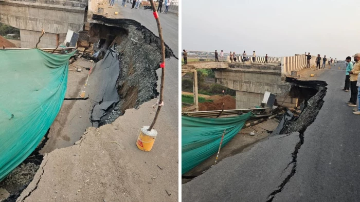 जबलपुर-भोपाल हाईवे पर बड़ा हादसा, NH-45 पर भरभराकर गिरा पुल... मची अफरा-तफरी; भ्रष्टाचार की खुली पोल