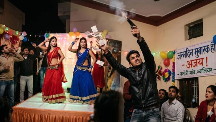 ग्वालियर में ठुमकों के बीच ट्रिगर दबा, बर्थडे सेलिब्रेशन में युवक ने चलाई गोली, Video Viral