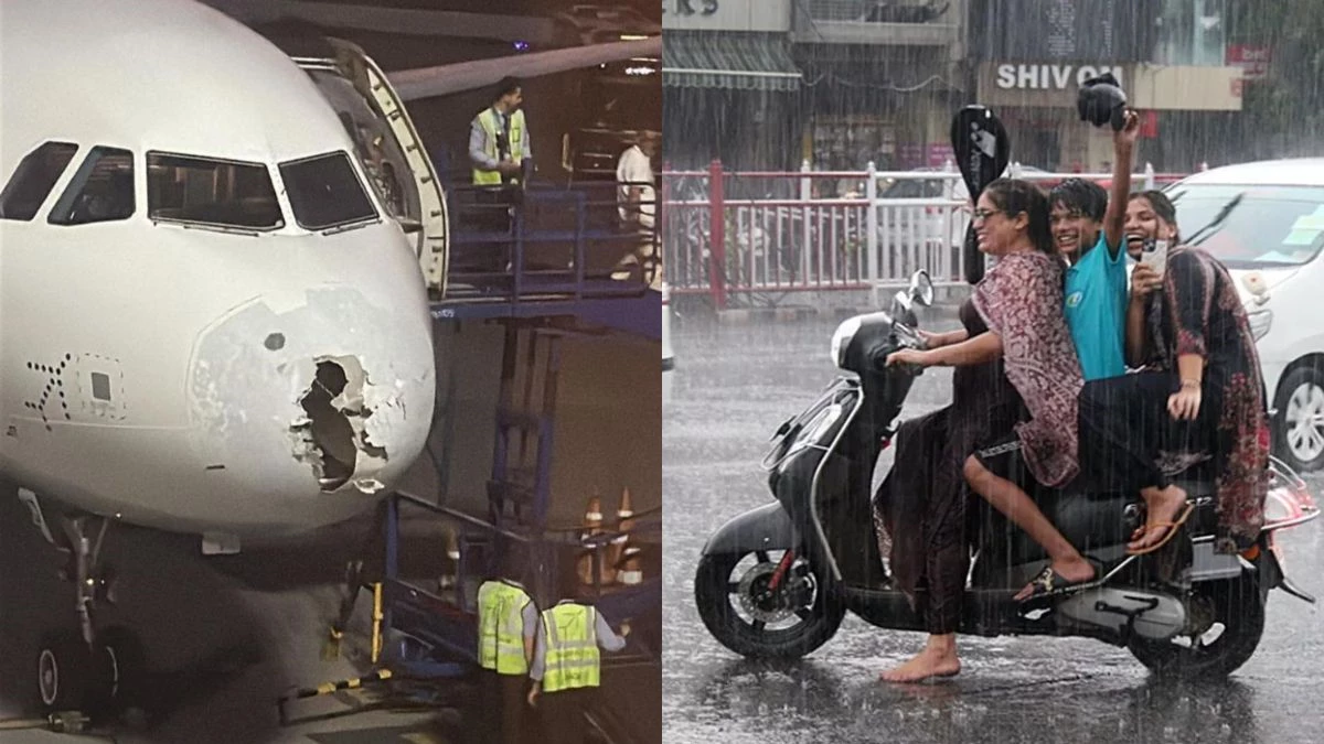 Weather Alert: Rain and hailstorm in many states, 17 killed in UP… Plane landing with broken nose in Srinagar, 227 passengers narrowly escaped