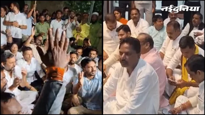 राहुल गांधी की गिरफ्तारी पर एमपी कांग्रेस का प्रदर्शन, जीतू पटवारी समेत कई नेता हिरासत में, रात भर चले ड्रामे के बाद हुए रिहा