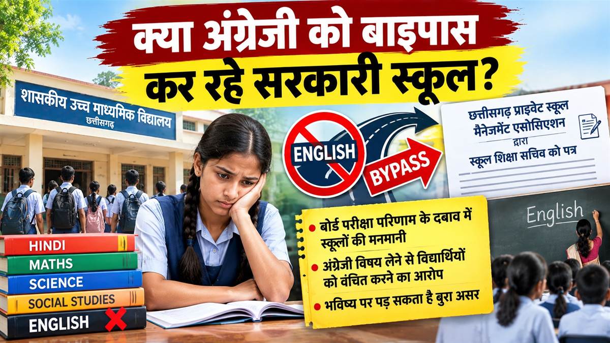 क्या छत्तीसगढ़ के सरकारी स्कूलों का रिजल्ट सुधारने अंग्रेजी को बाइपास कर रहे...