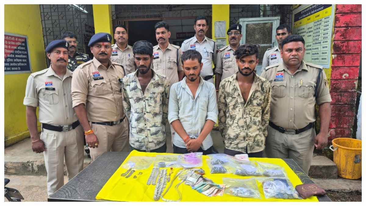 सीसीटीवी फुटेज से खुला 3 चोरियों का राज, कोनी पुलिस ने दबोचा गिरोह, सवा किलो चांदी-सोना जब्त