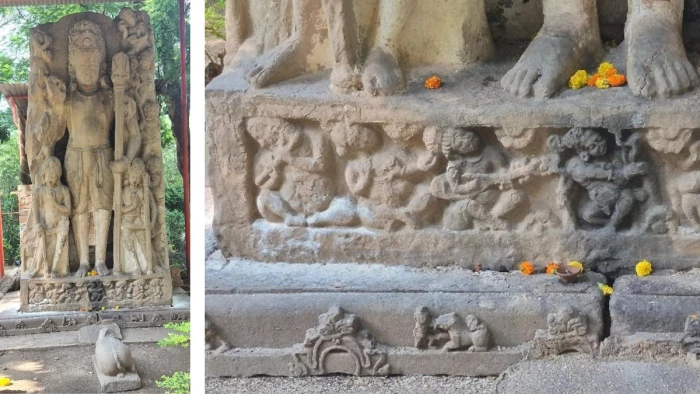 मंदसौर में अद्भुत मूर्तियां : विश्व के एकमात्र 12 फीट ऊंचे परसुधारी शिव, 1500 साल पहले गुप्त औलिकर काल में बनी थीं