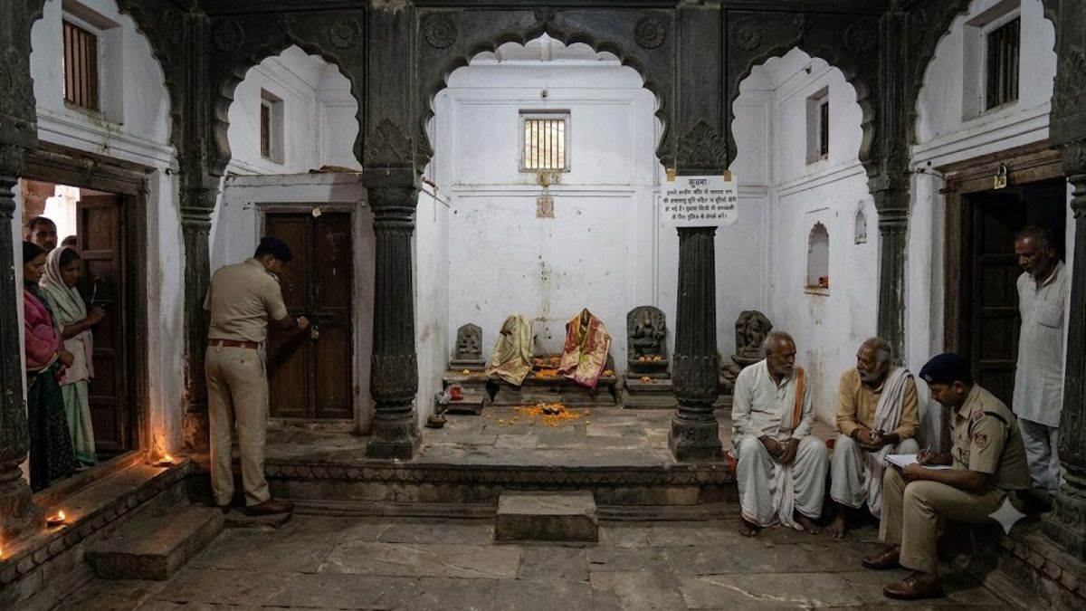मध्य प्रदेश के छतरपुर में दो सौ साल पुराने मंदिर से भगवान राम की अष्टधातु से...