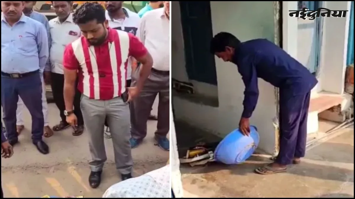 गंदगी देख बिफरे नगर परिषद CMO ने BJP नेता के घर फिंकवाया कचरा, Video वायरल होने पर मचा बवाल