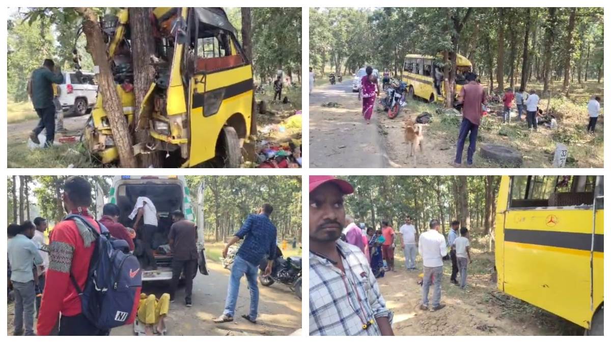 छत्तीसगढ़ के मनेंद्रगढ़ में पेड़ से टकराई अनियंत्रित यात्री बस, 6 की दर्दनाक मौत और 15 गंभीर घायल