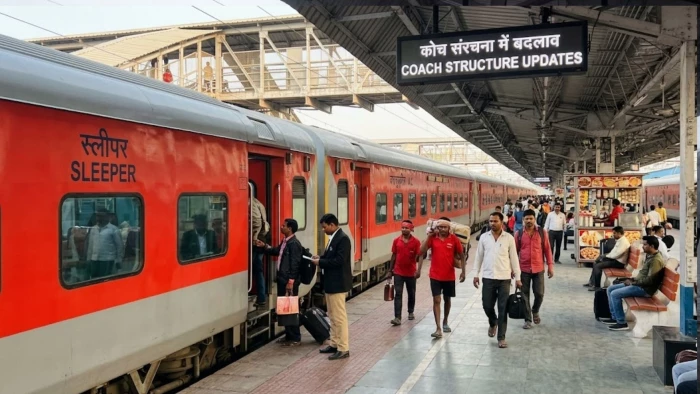 रेलवे का बड़ा बदलाव, ग्वालियर-आगरा और झांसी से चलने वाली ट्रेनों में बढ़ेंगे स्लीपर कोच, AC इकोनॉमी होंगे कम