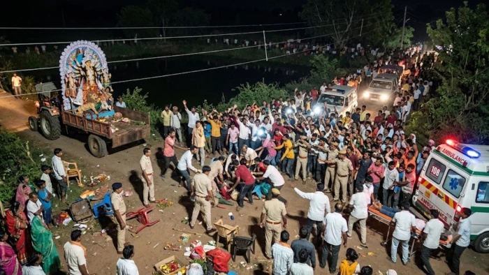 जबलपुर में दुर्गा विसर्जन जुलूस के दौरान बड़ा हादसा, हाईटेंशन लाइन की चपेट में आने से 2 की दर्दनाक मौत, 8 गंभीर