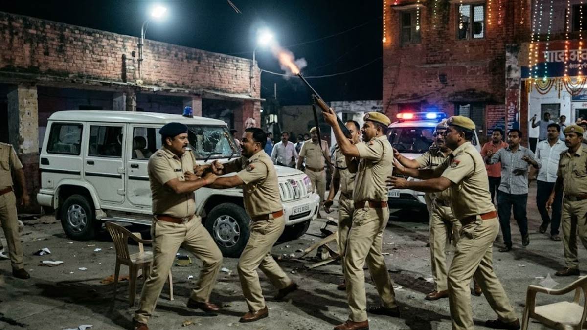 शिवपुरी में जुए की रकम को लेकर कोतवाली के अंदर भिड़े पुलिसकर्मी, गोलियां चलाईं, कार तोड़ी; 8 जवान निलंबित