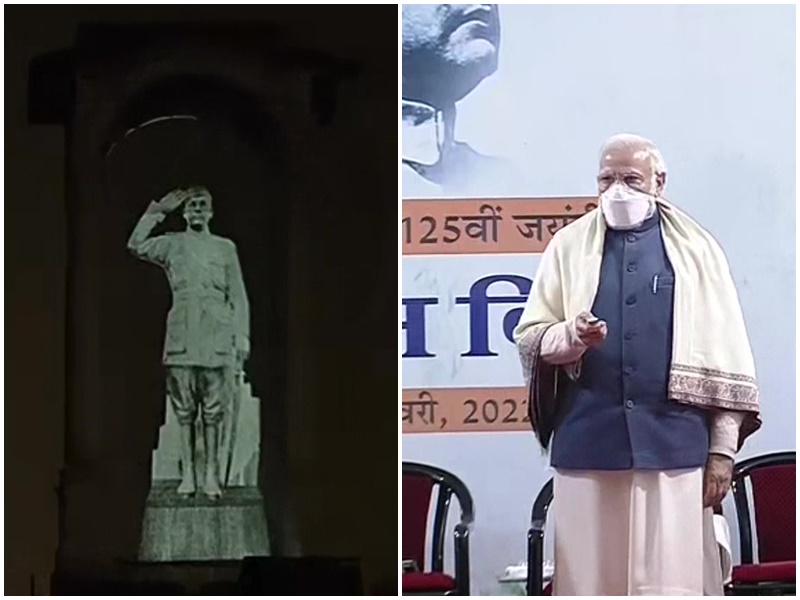 PM Modi ने होलोग्राम प्रतिमा का अनावरण कर नेताजी को दी श्रद्धांजलि, जानिए उनके संबोधन की अहम बातें