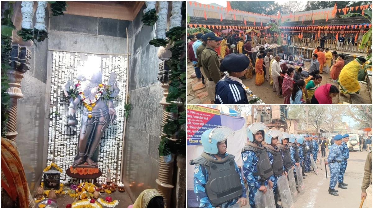 धार भोजशाला : कड़ी सुरक्षा के बीच पूजा और नमाज शुरू